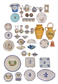 French Faience Object Assortment