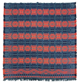 Barbara Holsinger 1859 Signed Coverlet