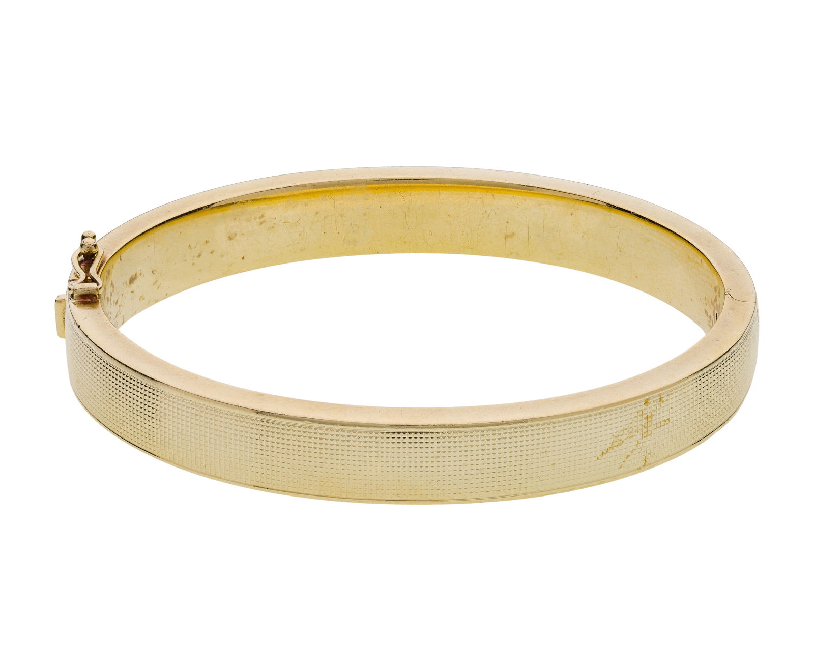 14k Yellow Gold Hinged Bangle Bracelet (1 of 2)