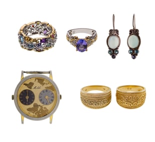 14k Gold and Sterling Silver Jewelry Assortment