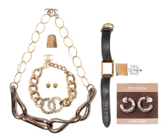 Gold, Sterling Silver, Designer and Costume Jewelry and Wristwatch Assortment