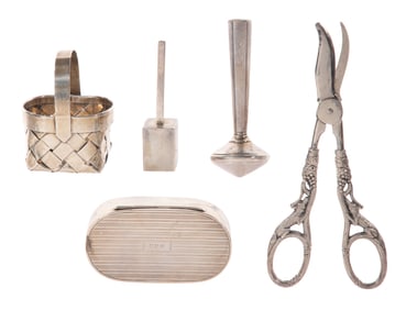 Tiffany and Cartier Sterling Silver Object Assortment