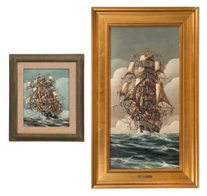 Federico Longanesi (Italian, b.1933) Oils on Canvas