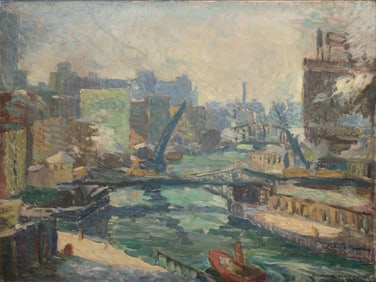 Elizabeth Kilbourne Merrill (American, 1902-1977) Oil on Board