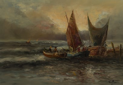 Carlo Follini (Italian, 1848-1938) Oil on Canvas