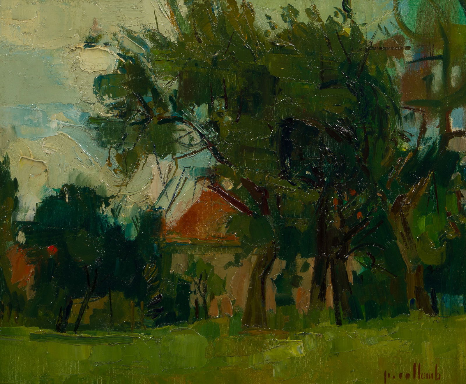 Paul Collomb (French, 1921-2010) Oil on Canvas (1 of 4)