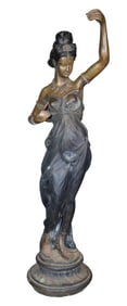 Style of Auguste Moreau (French, 1834-1917) Patinated Metal Statue