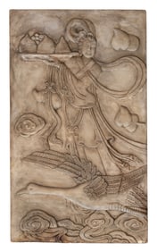 Asian Stone Relief Plaque