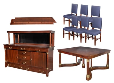 Tobey Mahogany Dining Suite