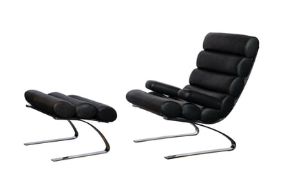 Reinhold Adolf and Hans-Jorgen Schropfer for COR 'Sinus' Lounge Chair and Ottoman