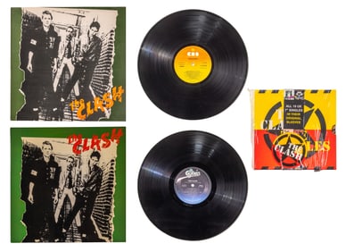 The Clash 7-inch Single and 12-inch LP Album Assortment