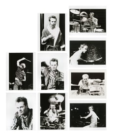 Robert Matheu (American, 1955-2018) Martin Chambers of The Pretenders Photograph Assortment