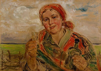 Wincenty Wodzinowsky (Polish, 1866-1940) Oil on Board
