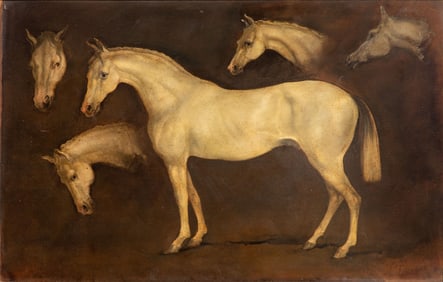 Attributed to Jose Tapiro (19th Century) Oil on Board