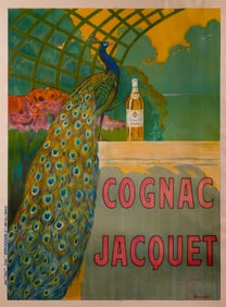 Camille Bouchet (French, 1799-1890) 'Cognac Jacquet' Color Lithograph Poster