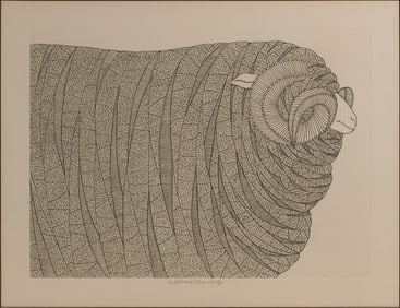 Jacques Hnizdovsky (Ukrainian / American, 1915-1985) 'Ram' Etching