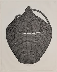 Jacques Hnizdovsky (Ukrainian / American, 1915-1985) 'Demijohn' Woodcut