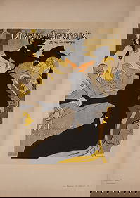 Henri de Toulouse-Lautrec (French, 1864-1901) 'Divan Japonais' Lithograph (1 of 9)