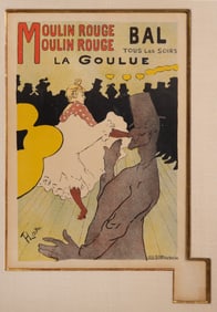 Henri de Toulouse-Lautrec (French, 1864-1901) 'Moulin Rouge, La Goulue' Lithograph
