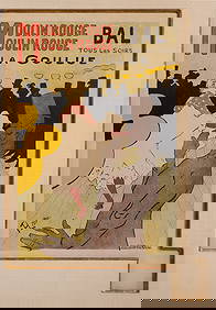 Henri de Toulouse-Lautrec (French, 1864-1901) 'Moulin Rouge, La Goulue' Lithograph (1 of 6)