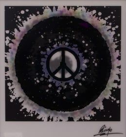 Ringo Starr (British, b.1940) '3D Double Peace' Lenticular Print