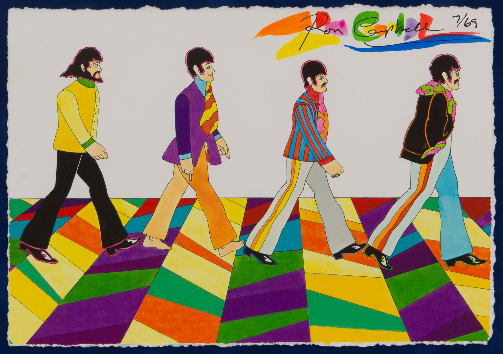 Ron Campbell (American, 1939-2021) 'Abbey Road Turns 50' Giclee (1 of 5)