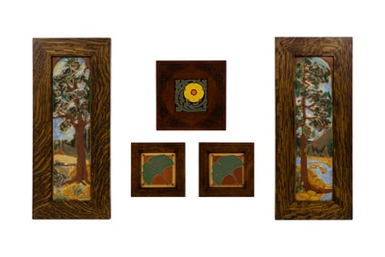 After Fritz Volke (German, 1868-1944) Ceramic Tile Assortment