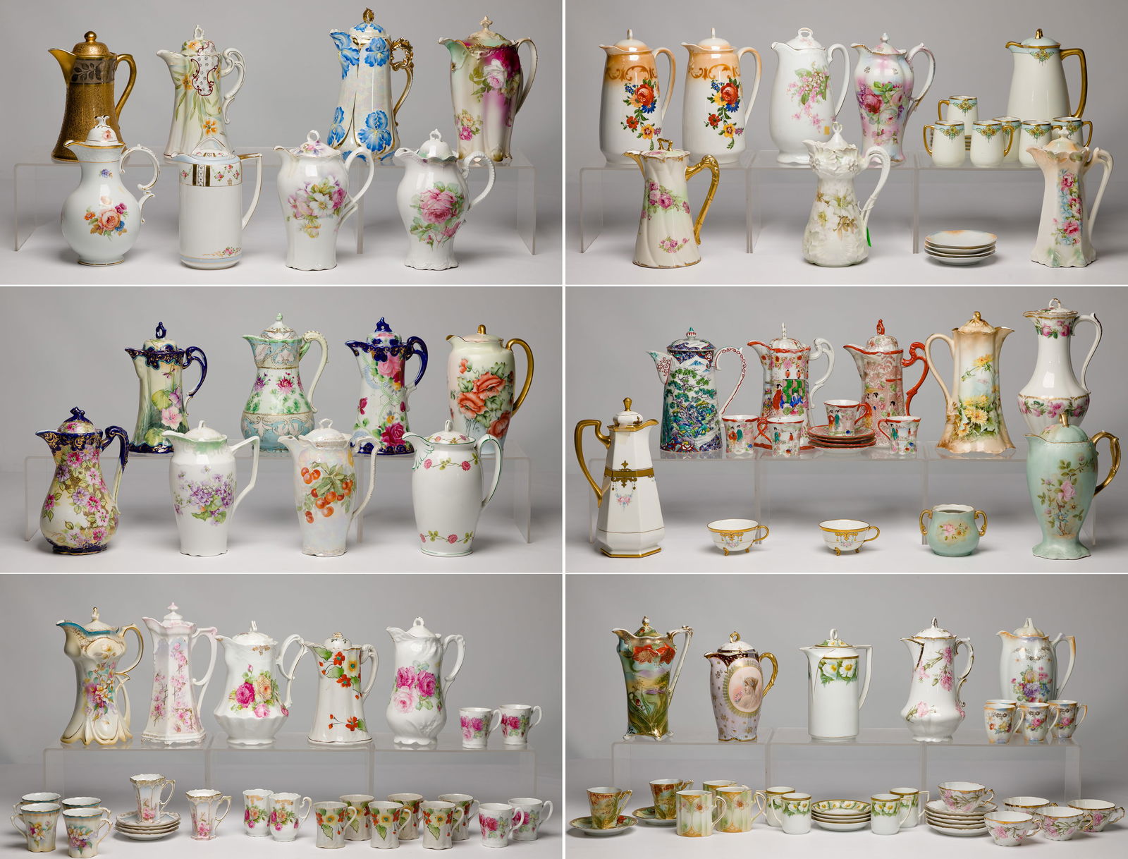 European Porcelain Chocolate Pot Assortment (1 of 1)