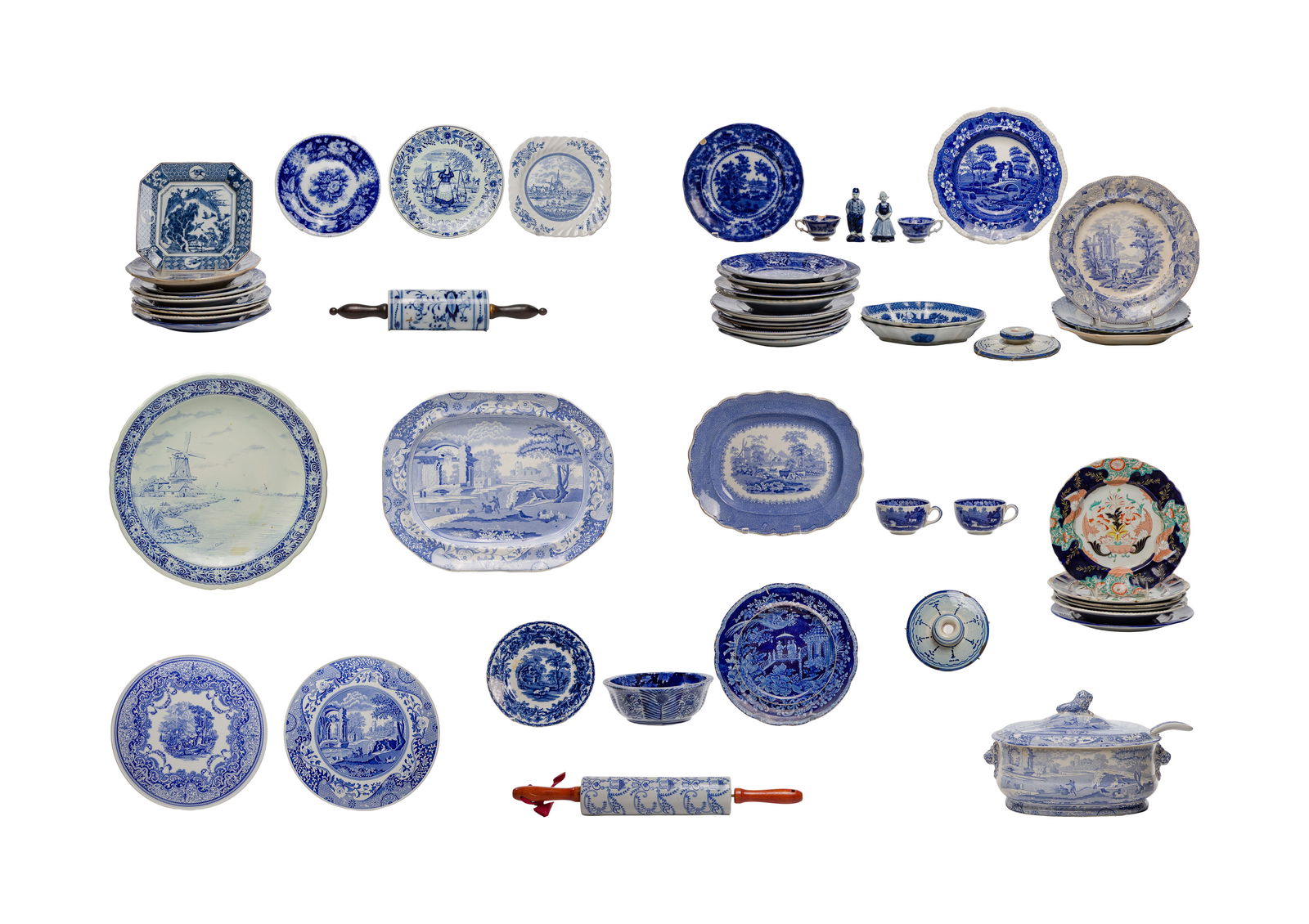 Blue and White Tableware Assortment (1 of 1)