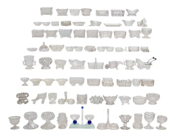 Pressed Glass Salt Cellar Assortment
