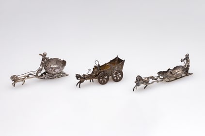 European Silver Salt Cellar Assortment