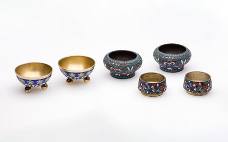 Russian Silver Salt Cellar Assortment