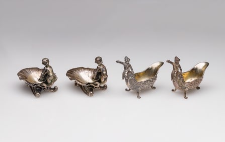 Sterling Silver Putti Salt Cellar Assortment