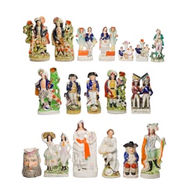 Staffordshire Decorative Object Assortment