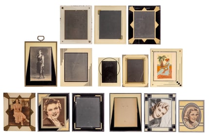 Art Deco Reverse Painted Frame Assortment