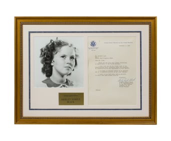 Shirley Temple Black Signed Letter