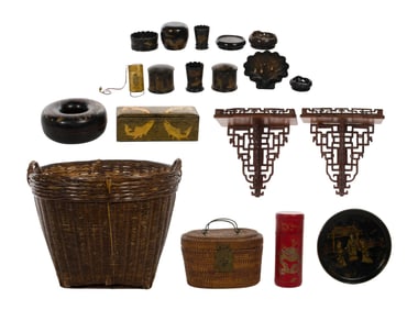 Asian Decorative Object Assortment