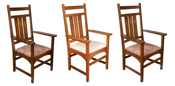 Harvey Ellis for Stickley Armchairs
