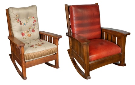 L. & J.G. Stickley Oak Rocking Chair