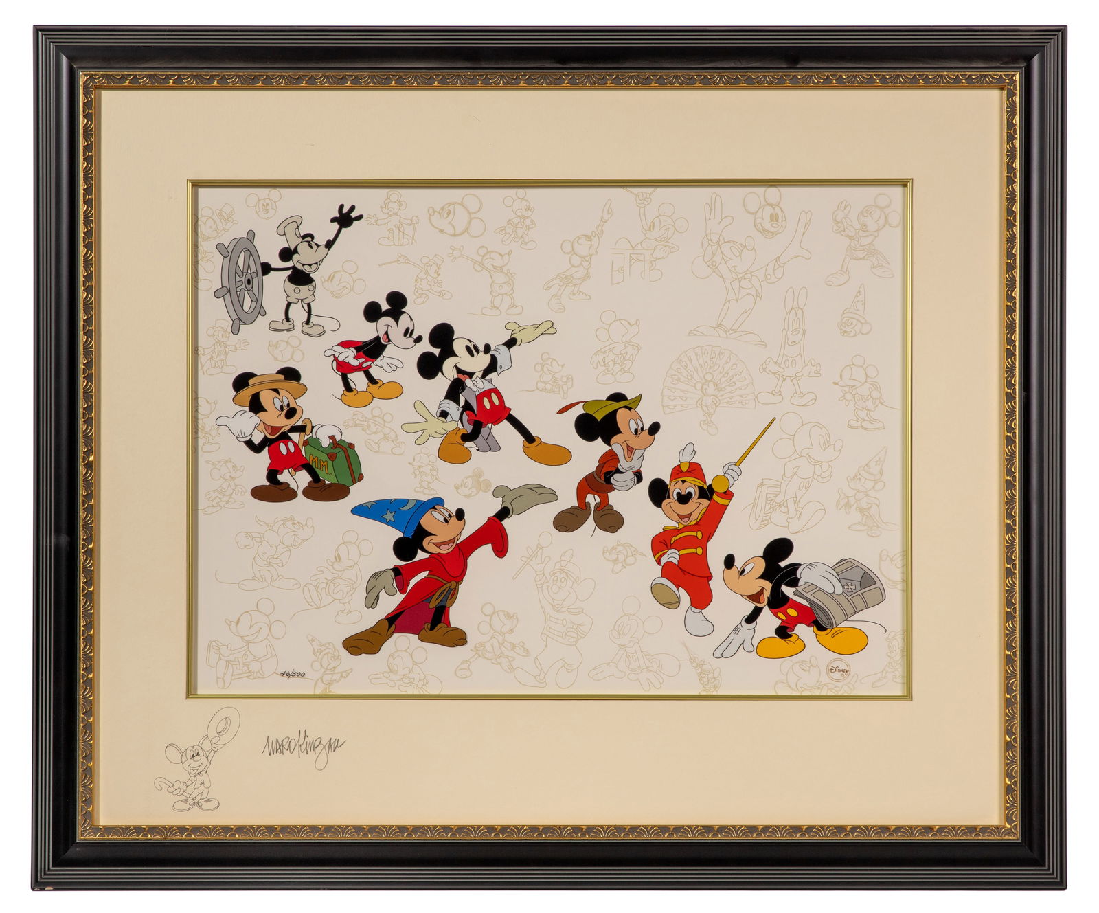 Disney 'Mickey's Milestones' Hand Painted Cel Set-Up