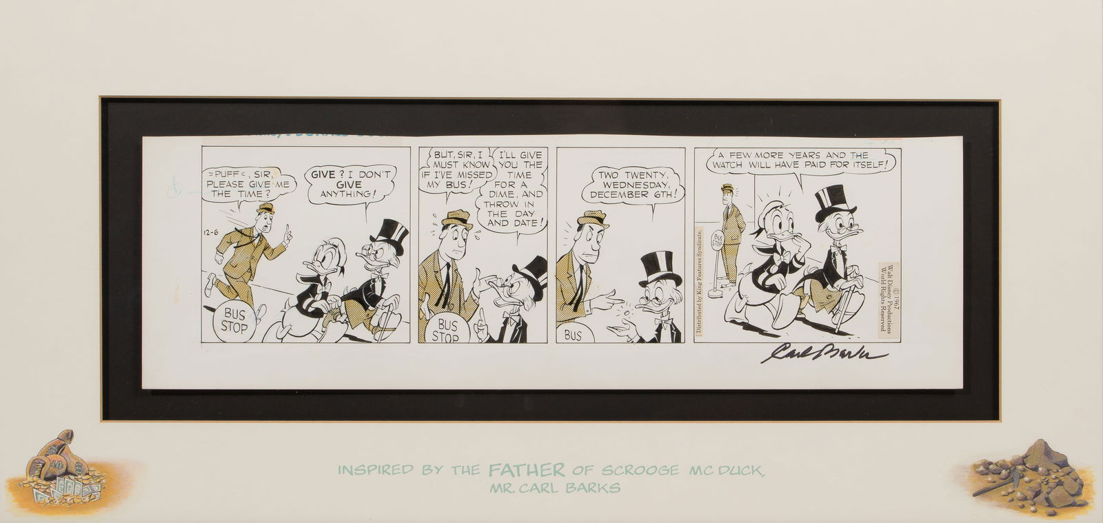 Carl Barks (American, 1901-2000) Original Comic Strip Art (1 of 4)