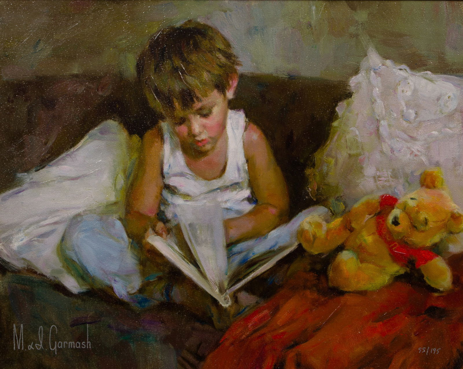 Michael and Inessa Garmash (American, 20th Century) 'Wonderful World' Giclee on Canvas (1 of 4)