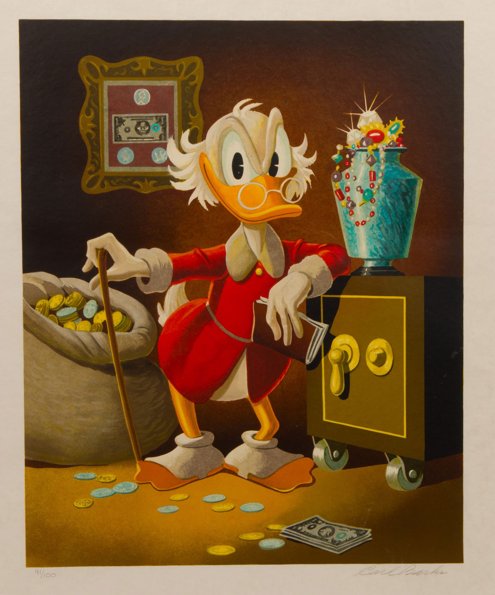 Carl Barks (American 1901-2000) 'The Money Lender' Lithograph (1 of 4)