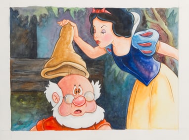 Randy Noble (American, 20th Century) "Doc's Kiss" Lithograph