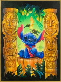 James Mulligan (American, 20th Century) 'Tiki Trouble' Giclee