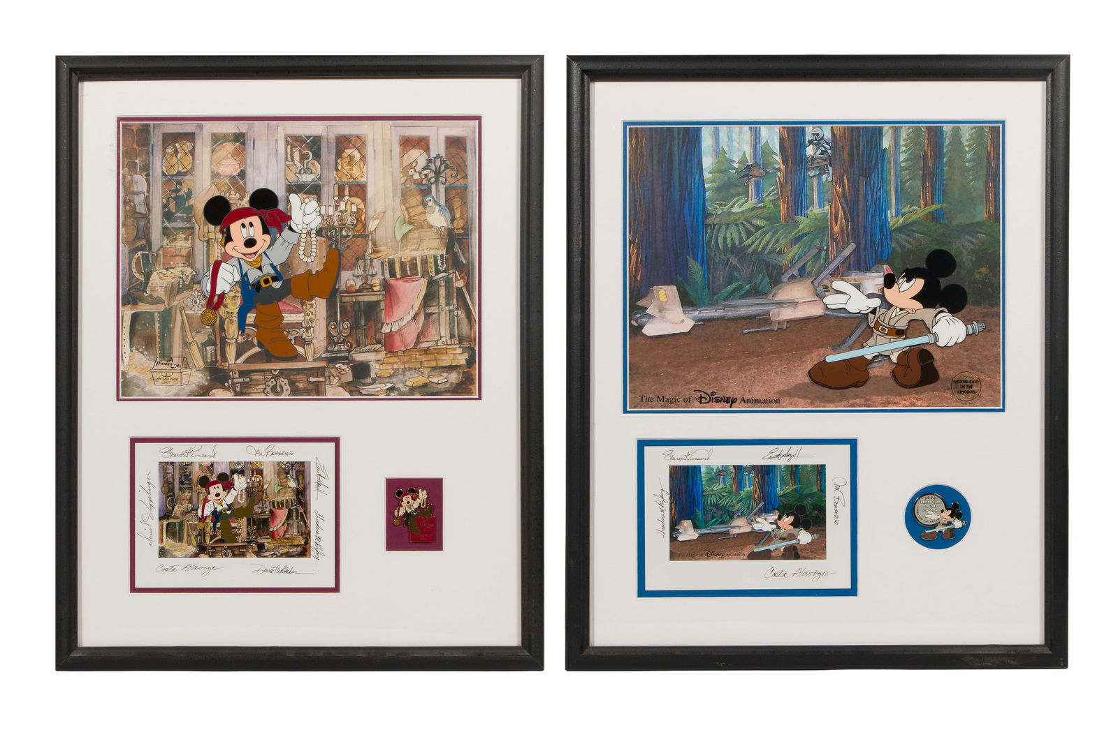 Disney Sericel, Pin and Artist Signed Card Sets (1 of 2)