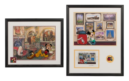 Disney Framed Sericel and Pin Sets