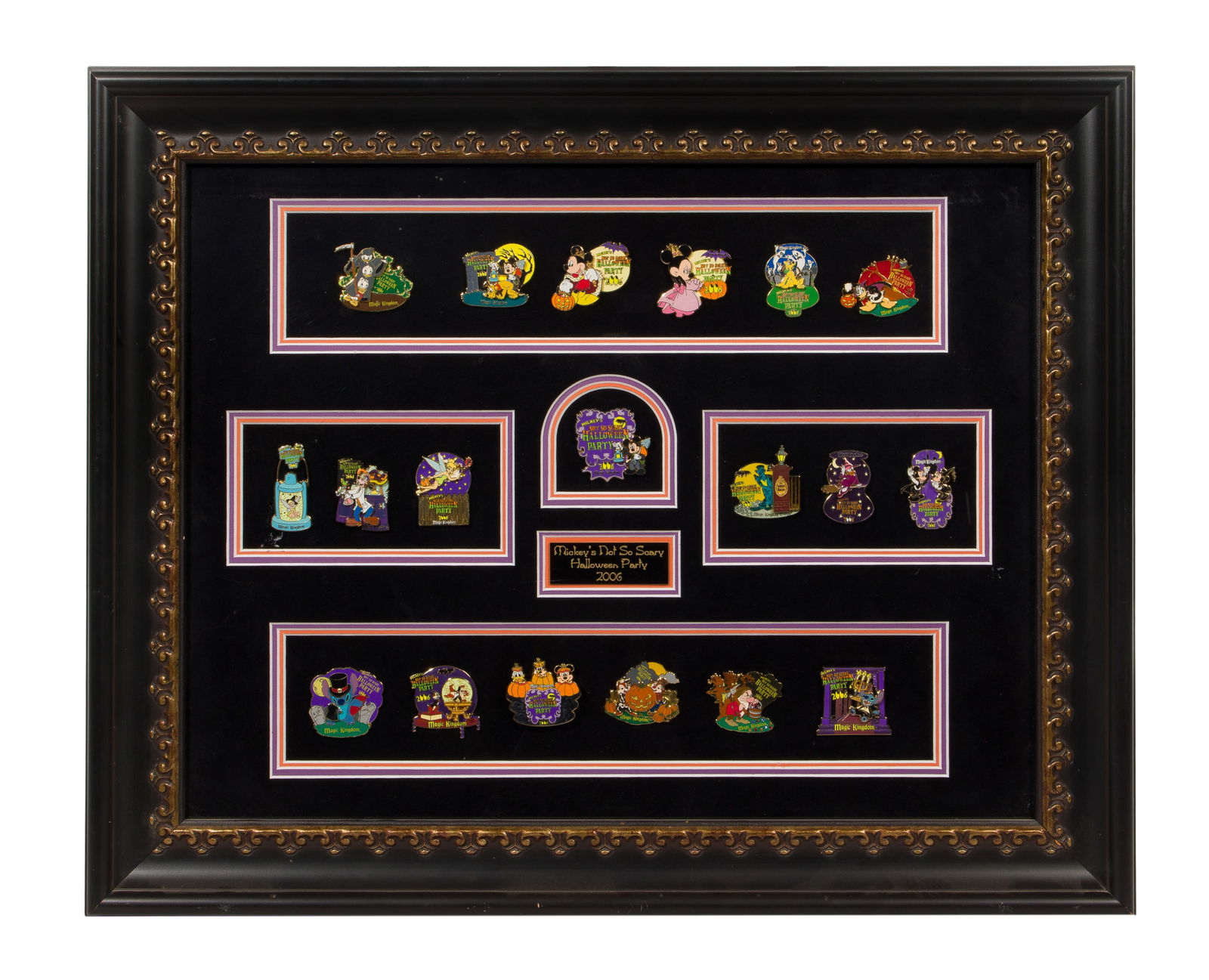 Disney 'Mickey's Not So Scary' Framed Pin Collection (1 of 2)