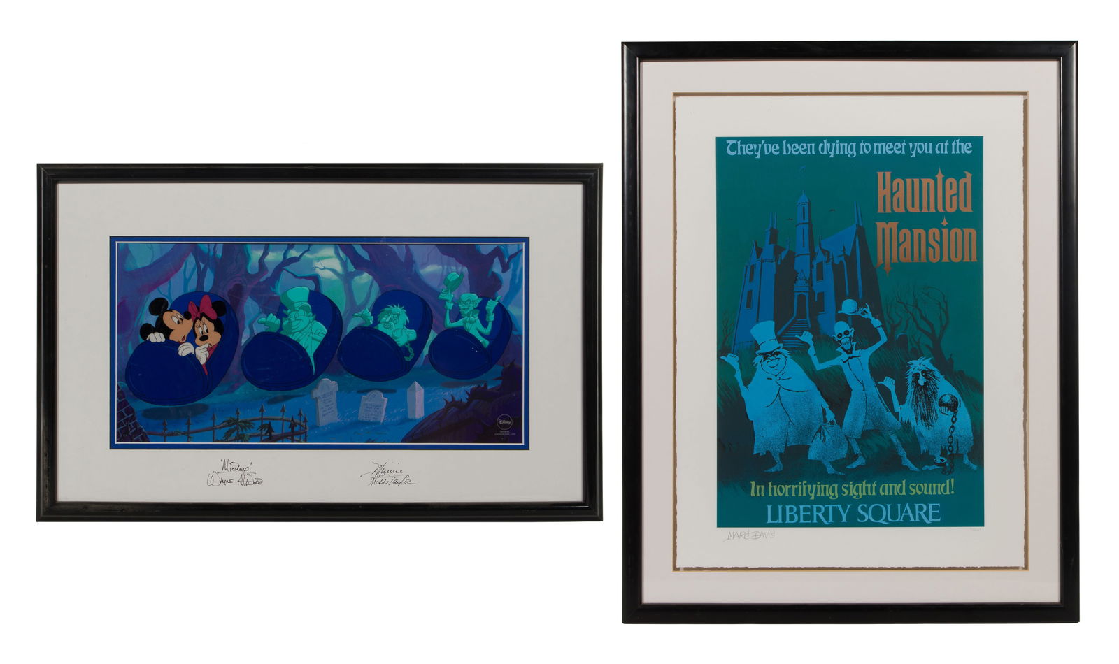 Disney 'The Haunted Mansion' Sericel and Paper Giclee (1 of 2)