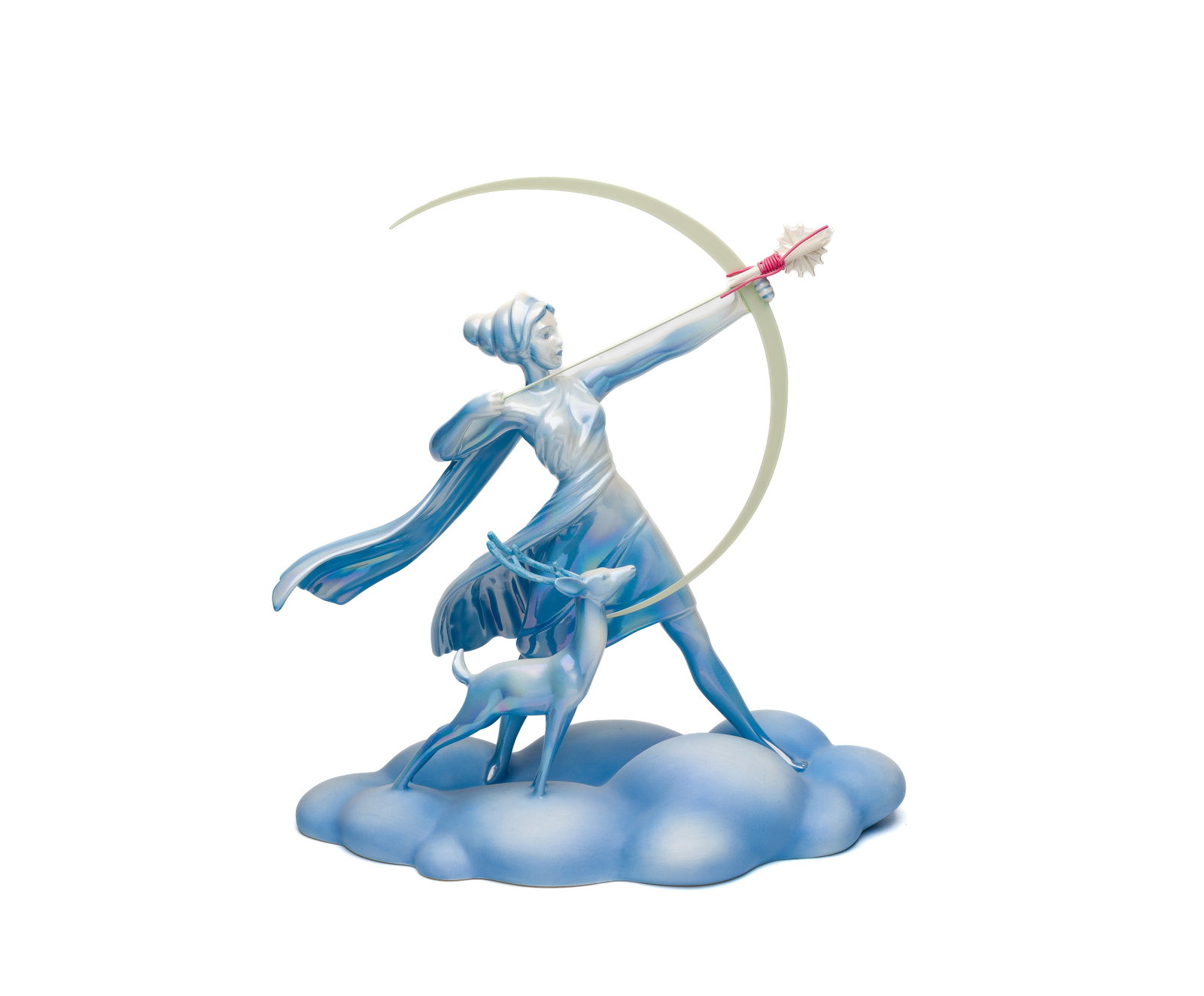 Disney Classics Collection 'Goddess of the Hunt' Figurine: Disney Classics Collection 'Goddess of the Hunt' Figurine #1214870, an opalescent porcelain 'Diana' from the movie 'Fantasia', #560/1940, COA, having original box Property from: a Private Collector, P